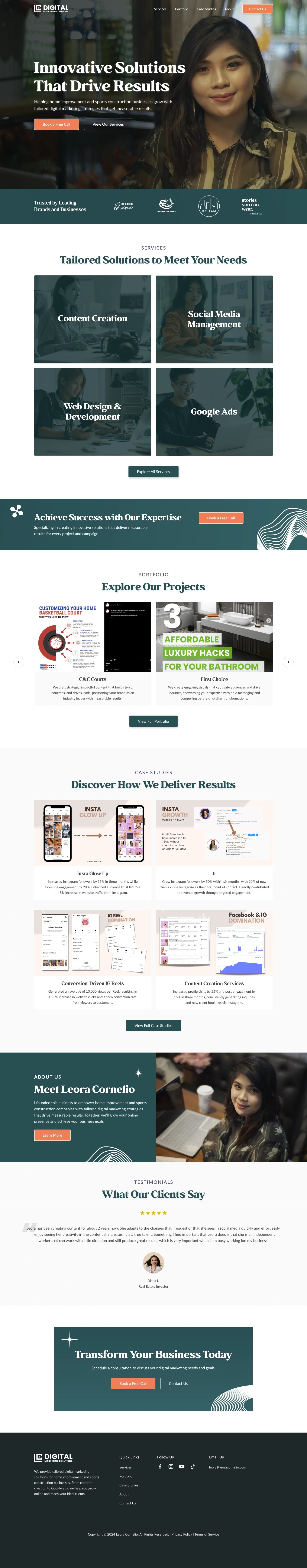 Business Website for Digital Marketing Agency | CONVERTING VISITORS INTO LEADS OR CLIENTS by Anthony Meneses