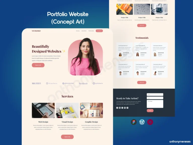 Portfolio Website (Concept Art) by Anthony Meneses